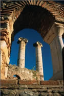 Sardis, ancient columns, Turkey