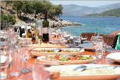 Turkish lunch aboard the gulet