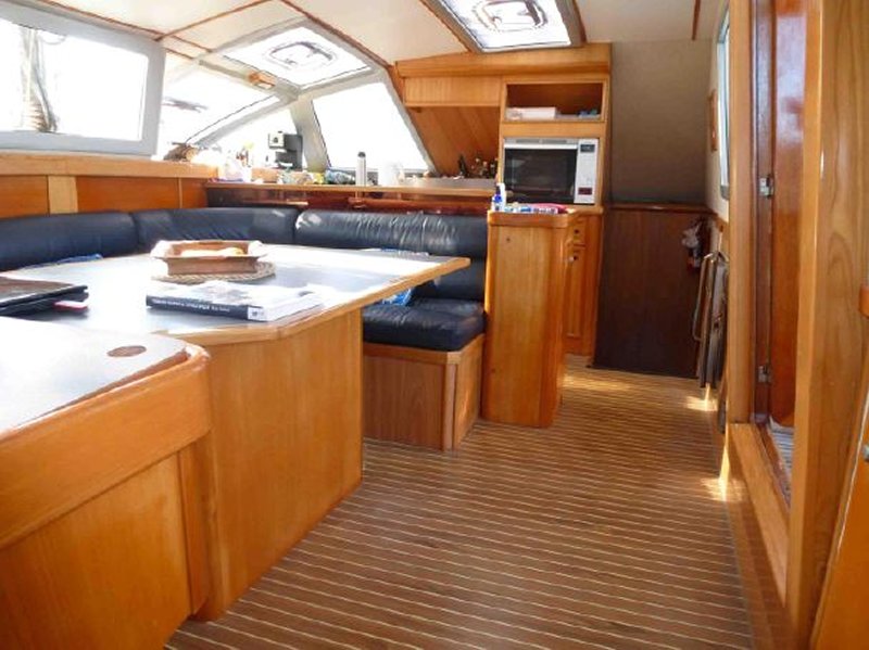 Catamaran interior