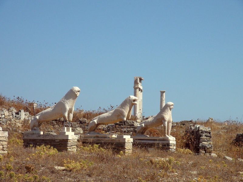 The famous lions of Delos 