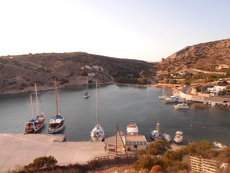 The harbour at Schinoussa