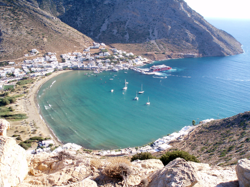 Nuit dans une baie avant retour sur Messolonghi en voilier