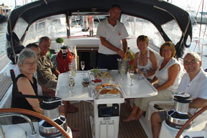 Sailing yacht Mythos II - cockpit