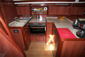 Sailing yacht Mythos II - galley