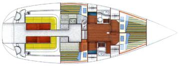 Dufour Atoll 4 - Interior layout