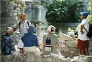 Peter guiding at Olympos, Turkey