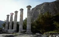 The temple of Athena, at Priene, on the west coast of Turkey 