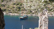 The gulet Almira at Gemiler, southern Turkey